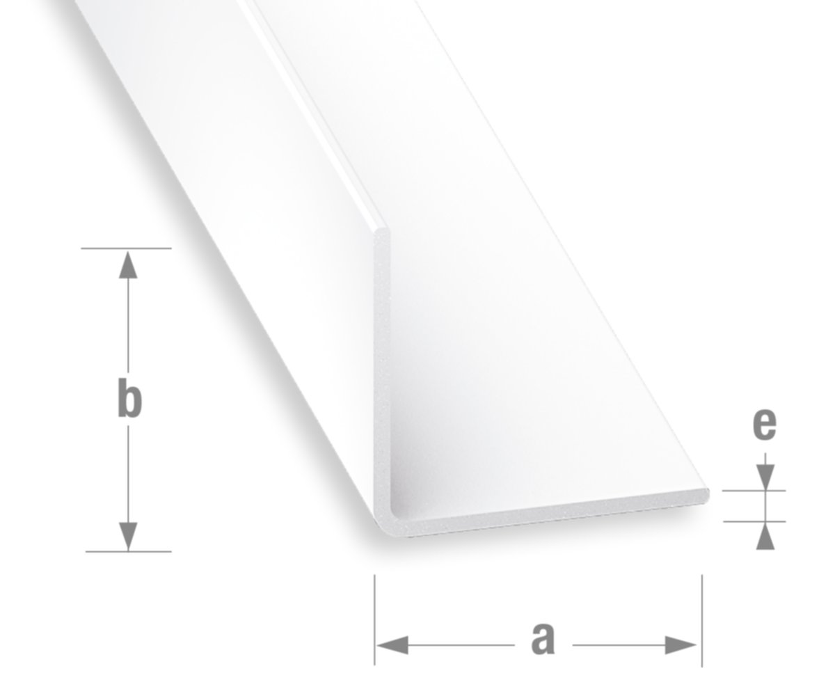 Cornière PVC laqué blanc 20 x 20 mm 2m - CQFD