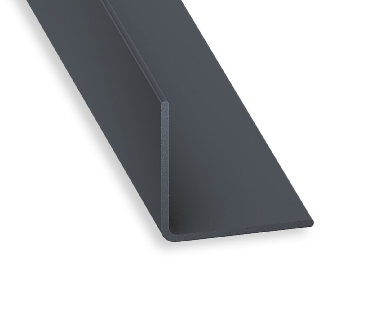 Cornière PVC anthracite 30 x 30 mm 2,6m - CQFD