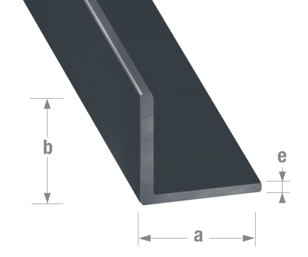 Cornière alu laqué anthracite 20 x 20 mm 2,5m - CQFD