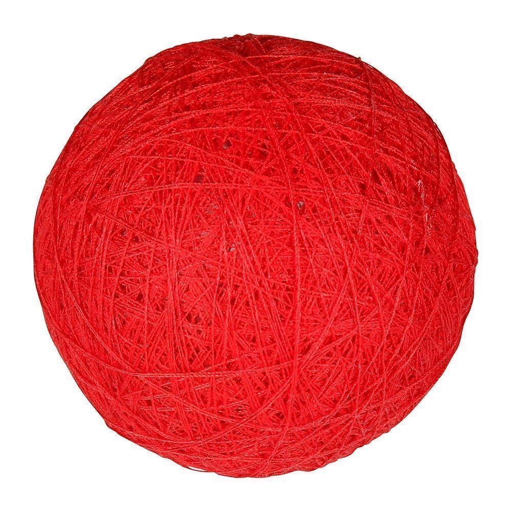 Boule tissu rouge ⌀ 6 cm - OSTARIA