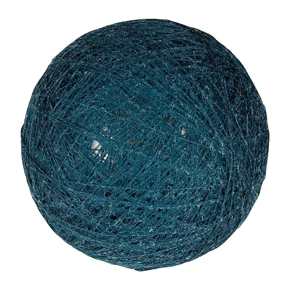 Boule tissu bleu pétrole ⌀ 6 cm - OSTARIA