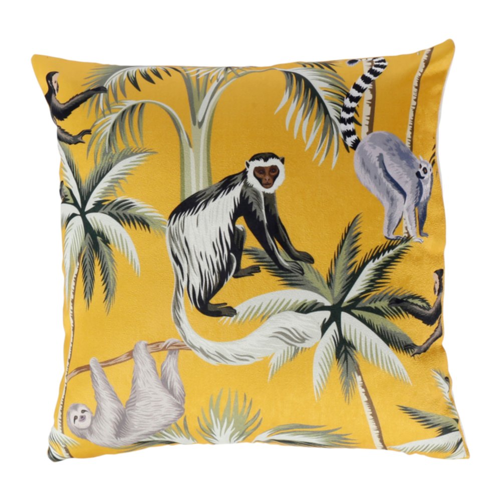 Housse de coussin carrée Kala 40 x 40 cm jaune - OSTARIA