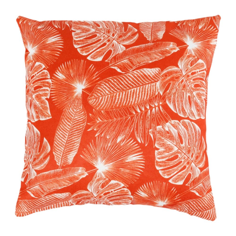 Housse de coussin carrée Palmeraie 40 x 40 cm rouge - OSTARIA