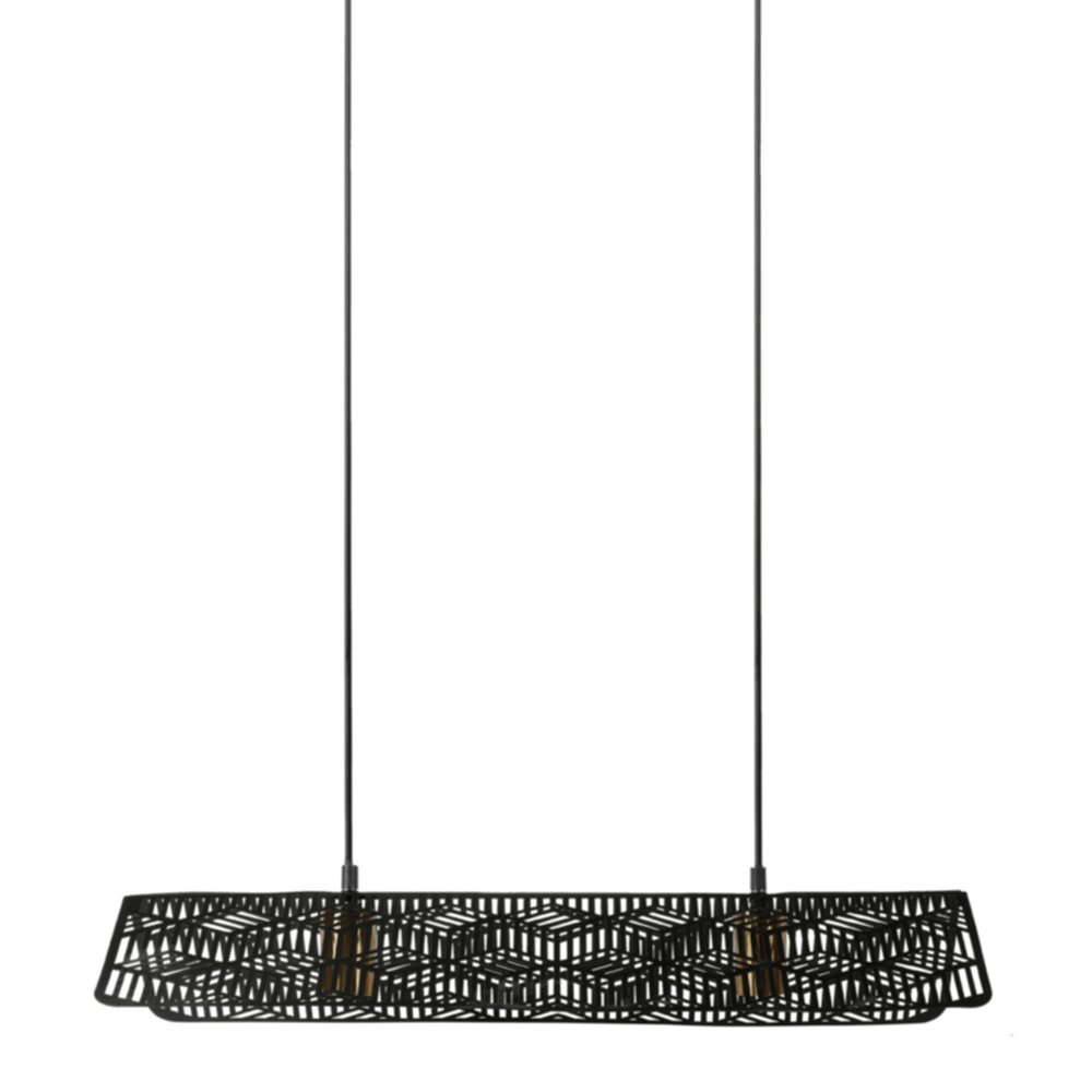 Suspension double Kome métal ajouré 65 x 19 x 9,5 cm - OSTARIA