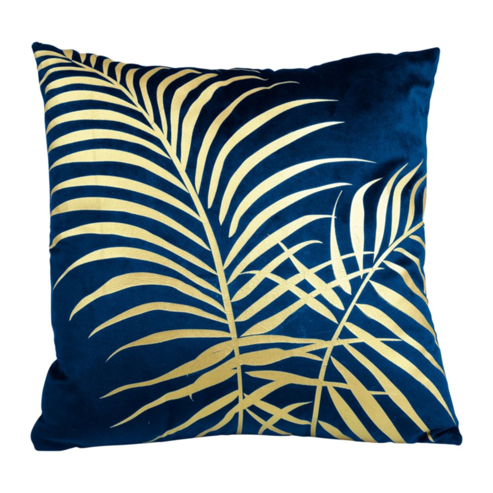 Housse de coussin carrée Palm Marine 40 x 40 cm - OSTARIA