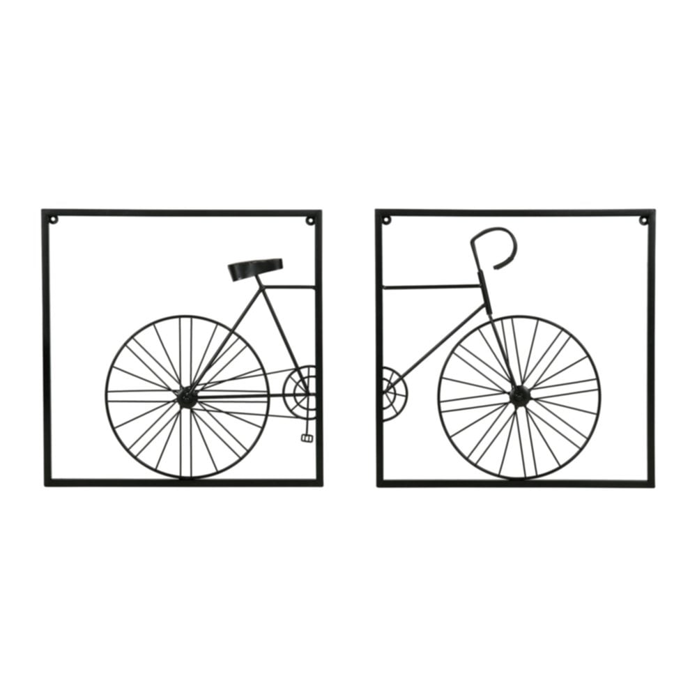 Set de 2 décorations murales métal Bicyclette 80,5 x 40 cm métal - OSTARIA