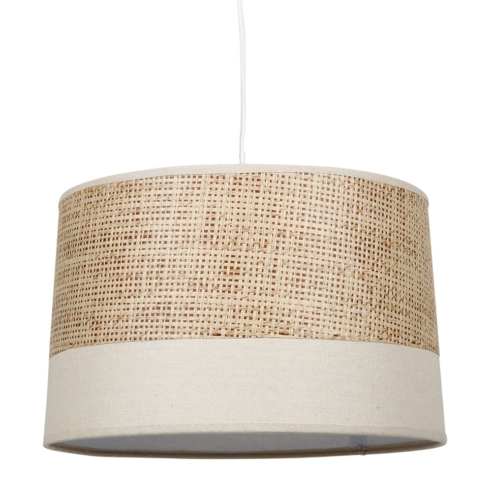 Suspension effet naturel beige Ø33 x H22 cm - OSTARIA