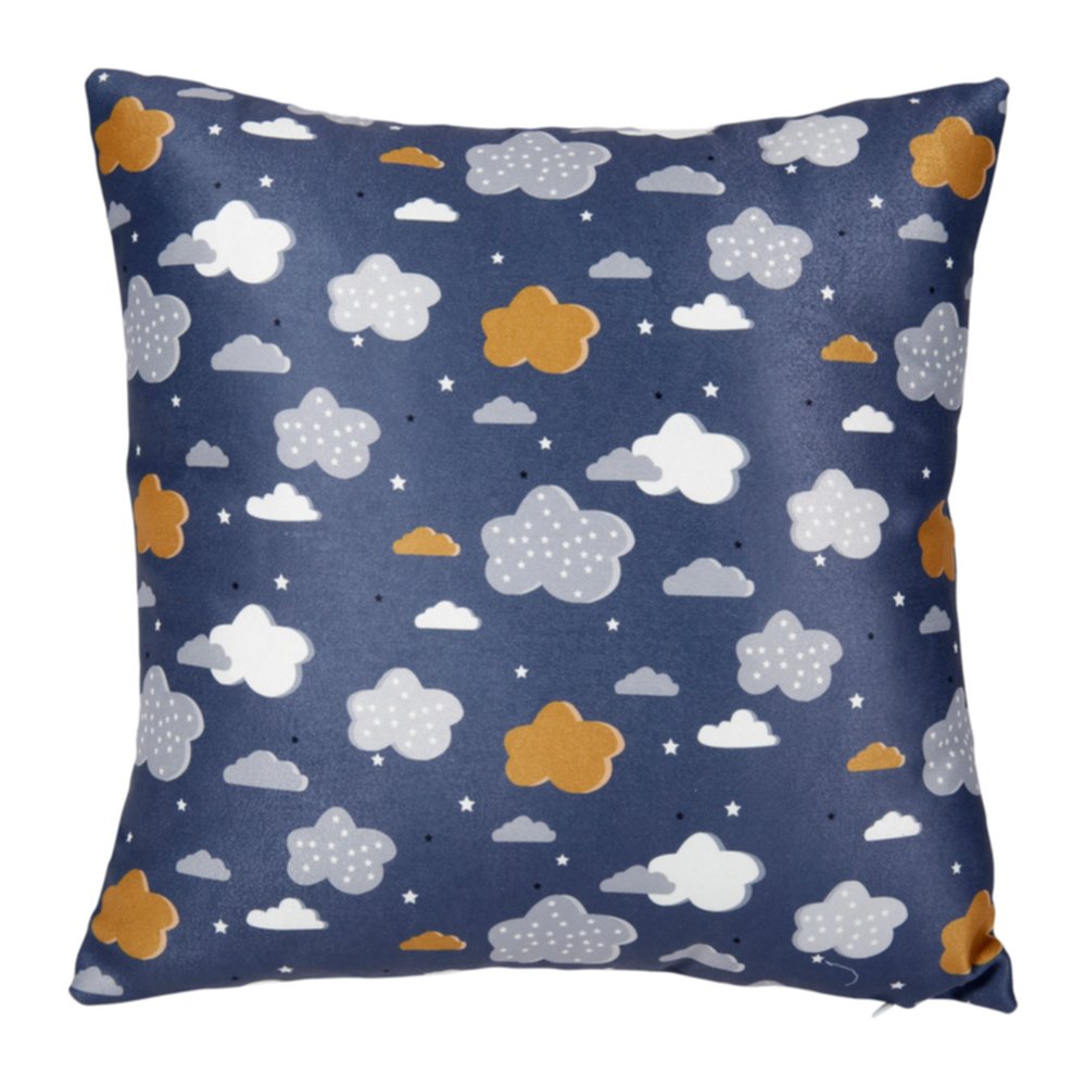 Housse de coussin carrée Nuage 40 x 40 cm gris - OSTARIA