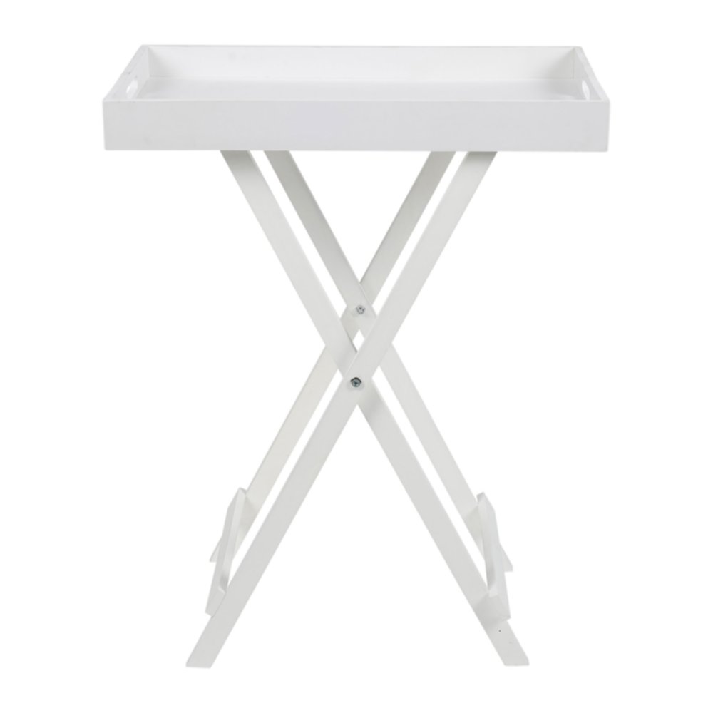 Table Plateau Pliante Blanche 62x49x30cm