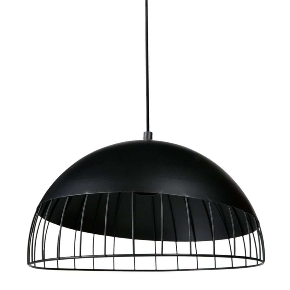 Suspension Colisée Ø29,5 x H25 cm métal noir - OSTARIA