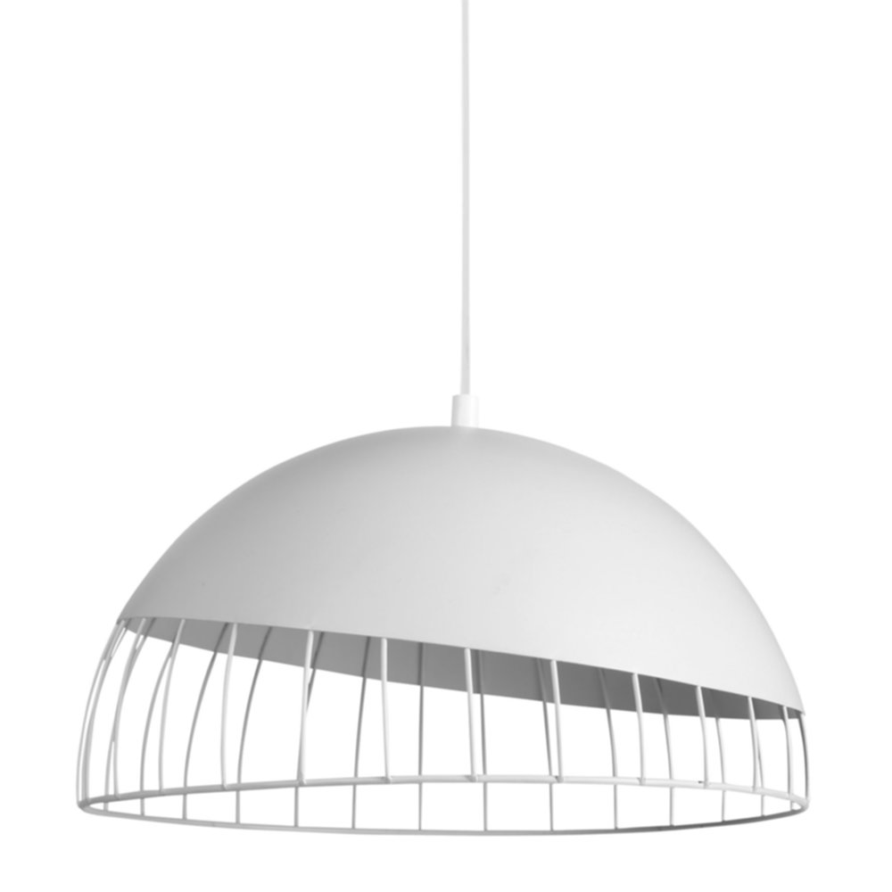 Suspension Colisée Ø29,5 x H25 cm métal blanc - OSTARIA