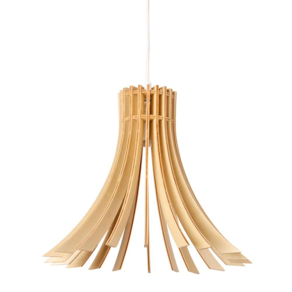 Suspension Palma Ø27 x H24 cm bois naturel MDF - OSTARIA