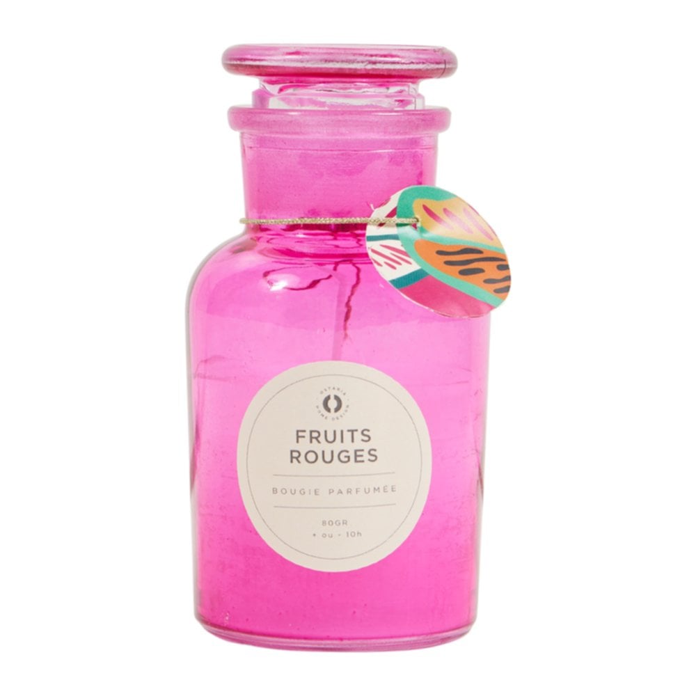 Bougie en pot parfumée Fruits rouges S D5,5 x H11,5 cm - OSTARIA