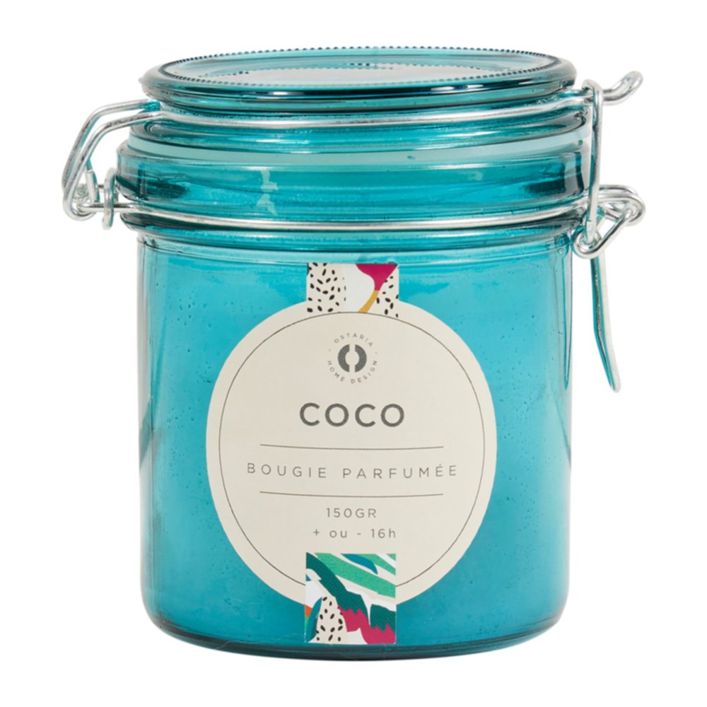 Bougie en pot parfumée Coco M D8 x H10 cm - OSTARIA