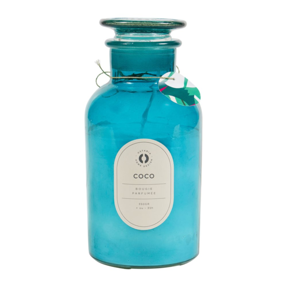 Bougie en pot parfumée Coco L D10 x H21,5 cm - OSTARIA