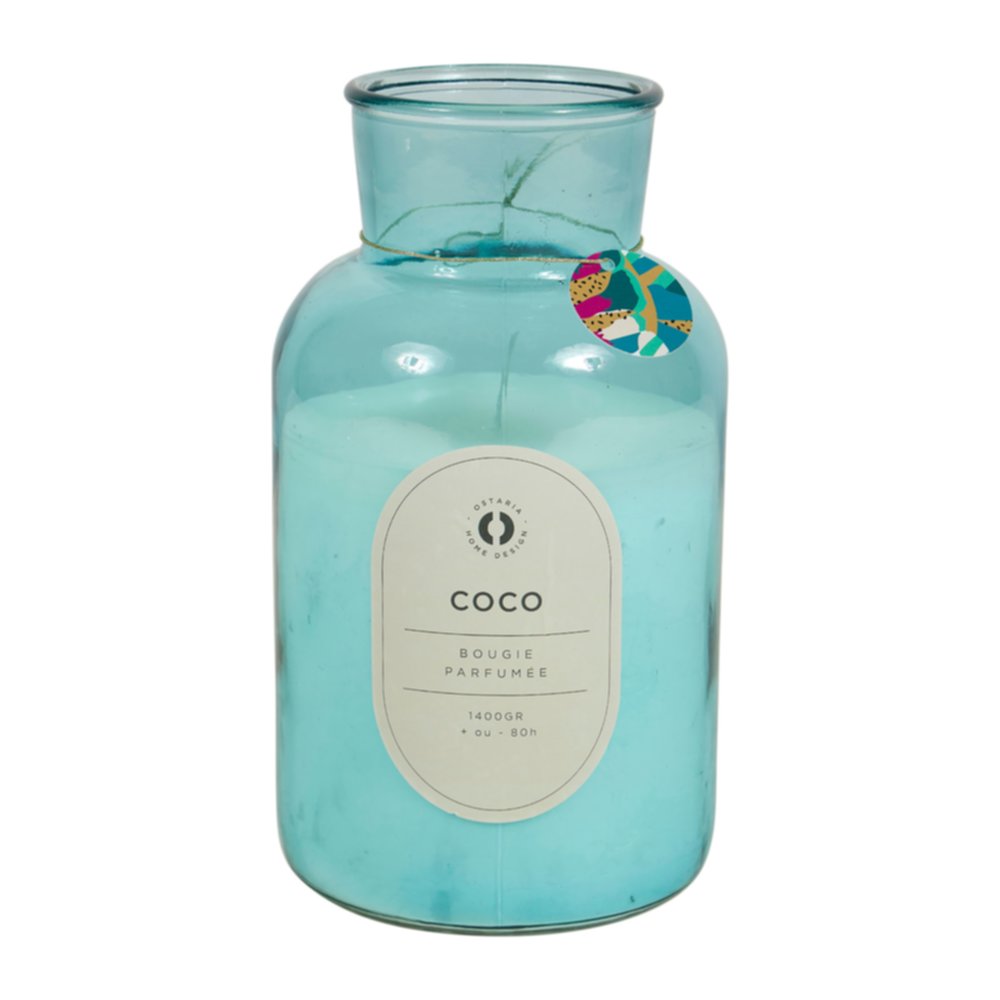 Bougie en pot parfumée Coco XL D14 x H25,5 cm - OSTARIA