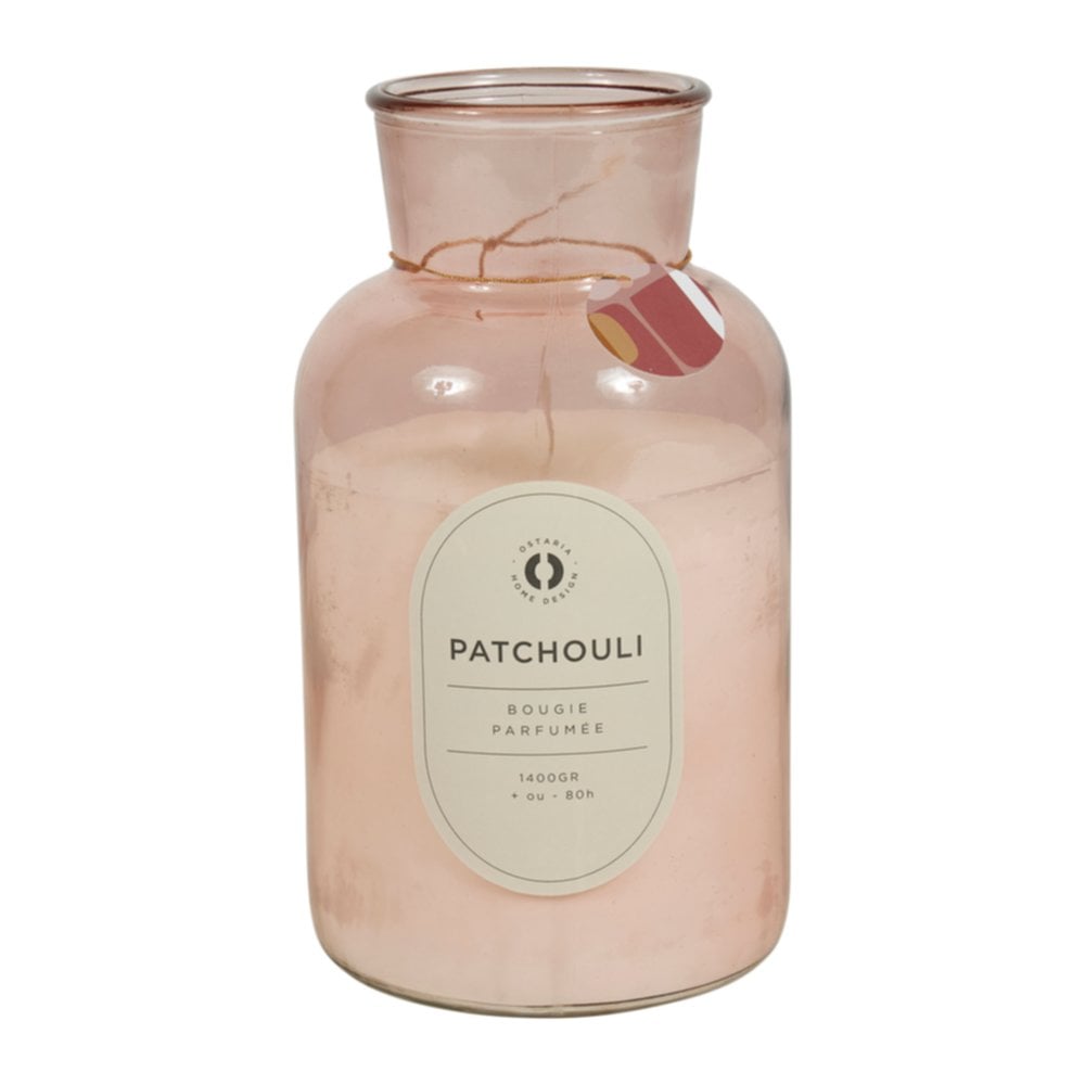 Bougie en pot parfumée Patchouli XL D14 x H25,5 cm - OSTARIA