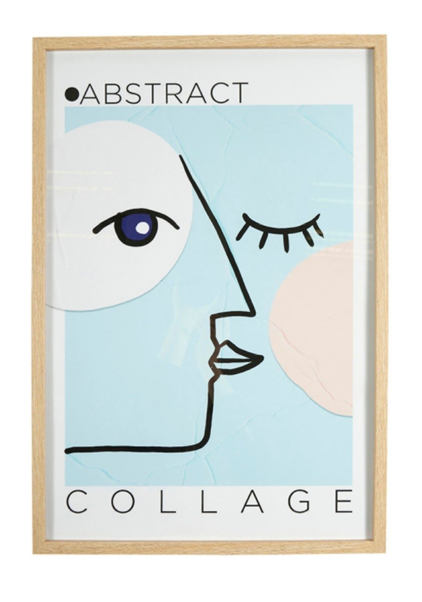 Affiche encadrée Visage 47 x 62 cm 2 assortis - OSTARIA