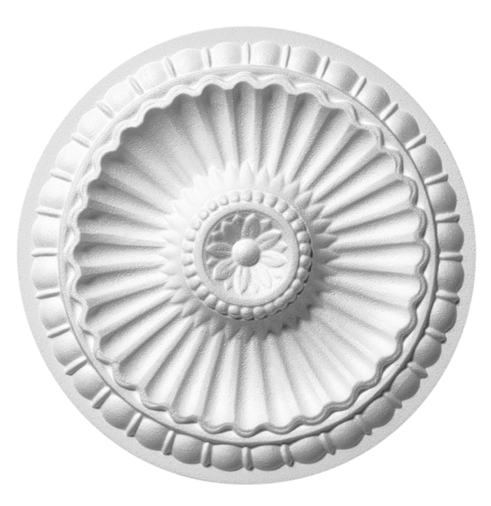 Rosace de plafond adhésive Désiré Ø28 cm blanc - DECOSA