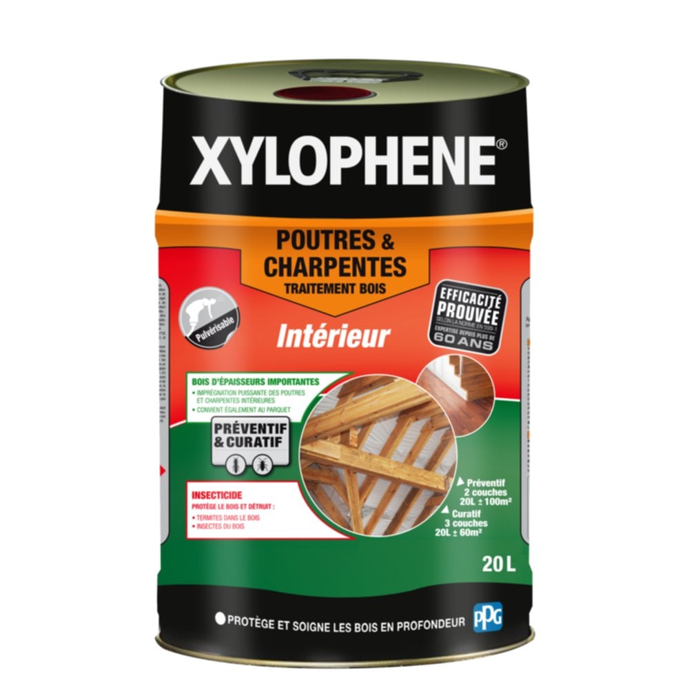 Traitement poutres et charpentes 20 L - XYLOPHENE