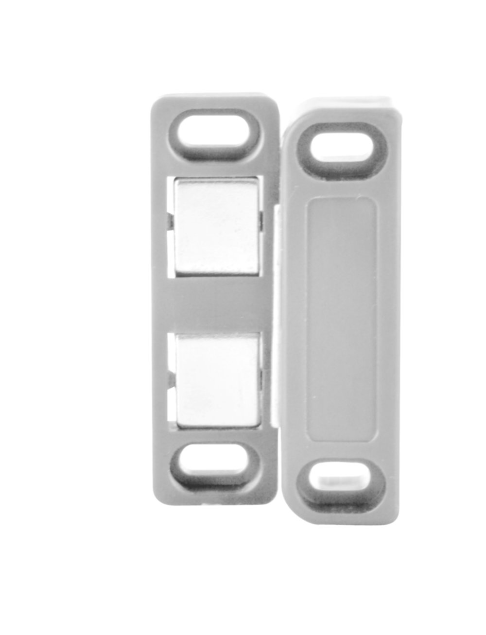 Loqueteau magnétique rectangle 5kg blanc x2