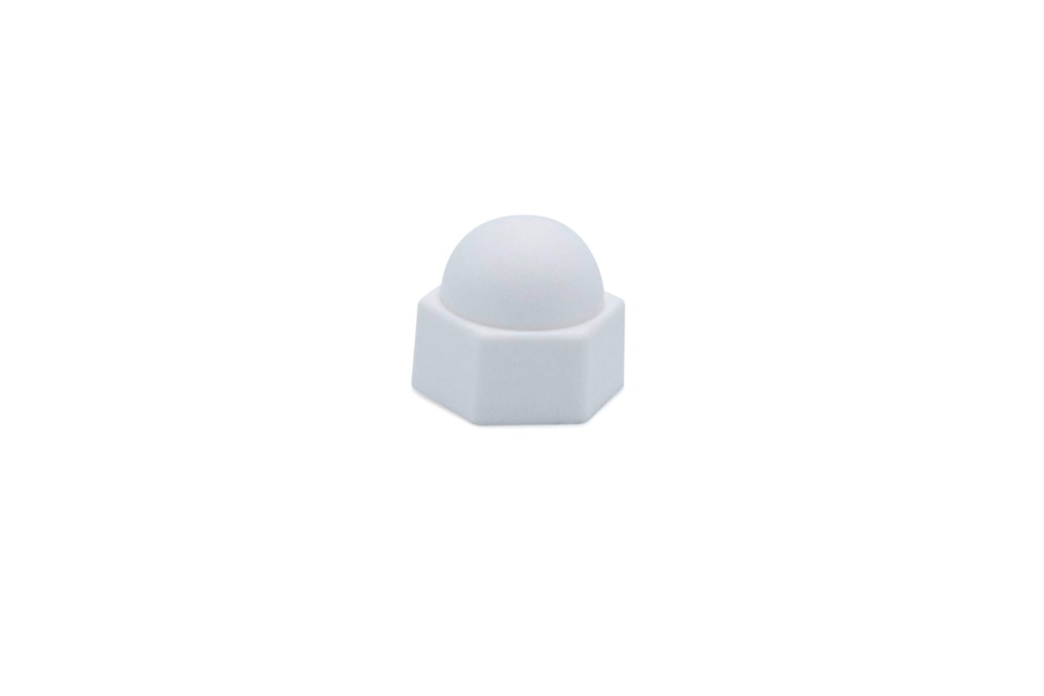 Cache écrou vis hexagonale M10 plastique blanc X8