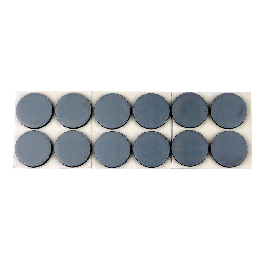 12 Patins ronds adhésifs PTFE bleu D22mm - CIME