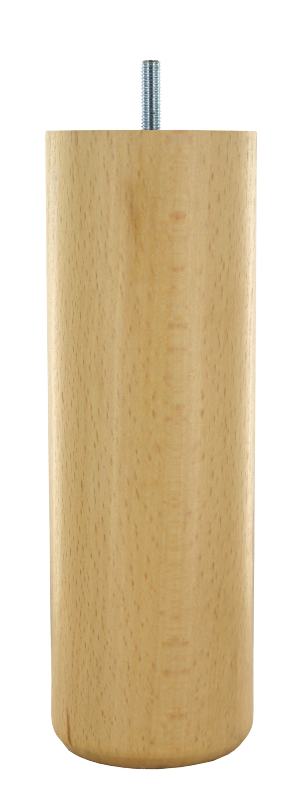Pied de lit cylindrique hêtre verni D68mm H.200mm