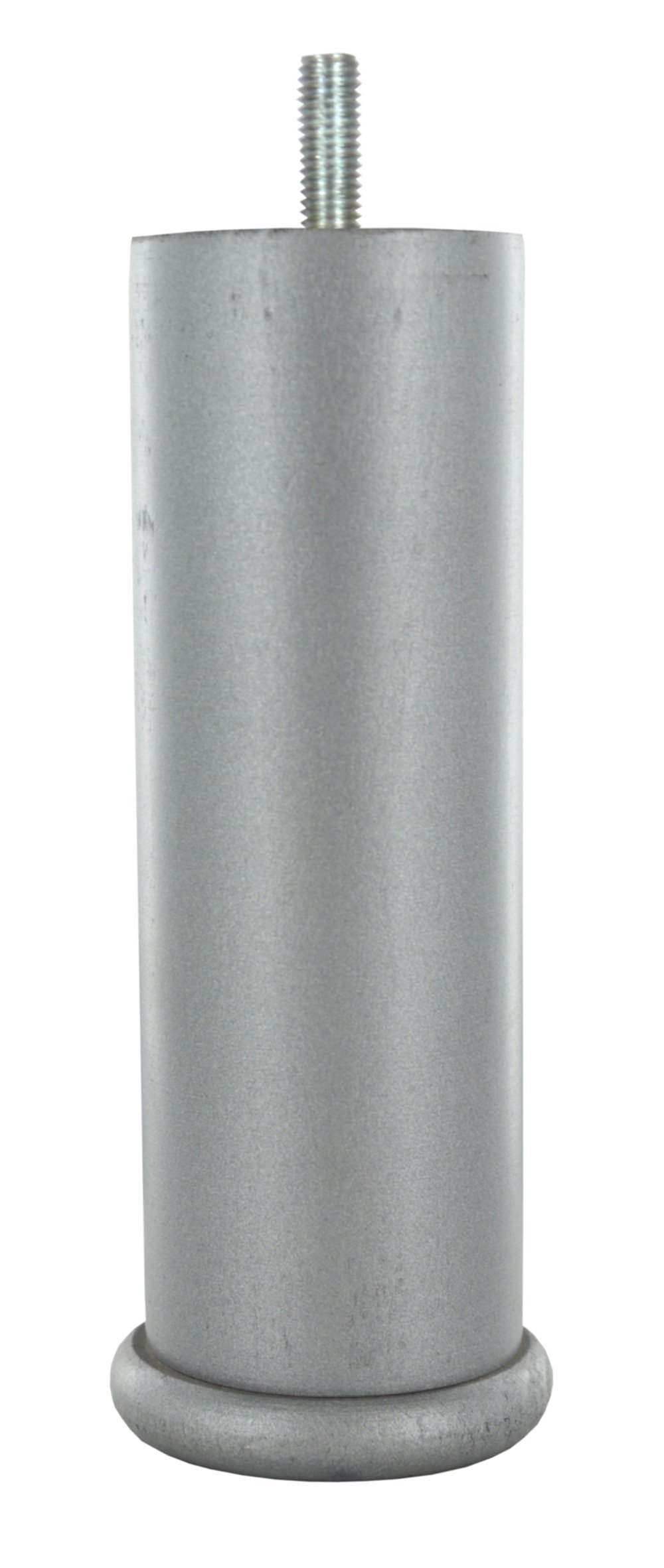 Pied lit fixe hêtre laqué gris alu D50mm H.200mm