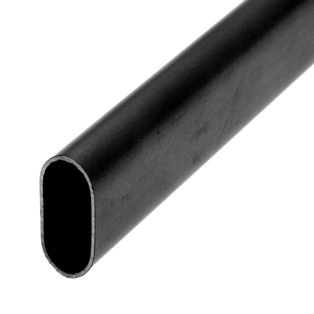 Tube de penderie 30X15mm L.2m acier noir