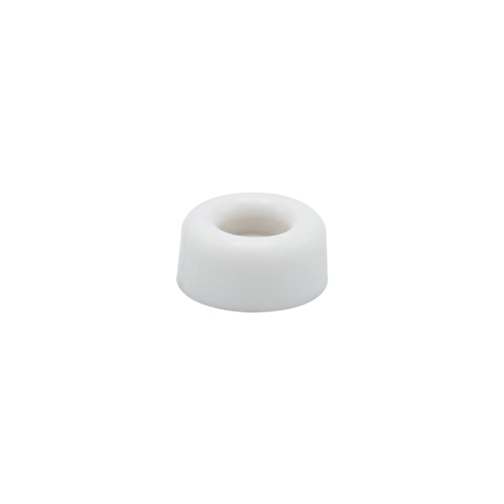 Set de 10 butées de porte simple Ø23 x H10 mm caoutchouc blanc - CIME