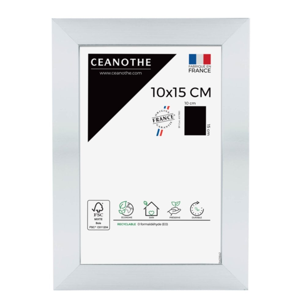 Cadre photo Precious acier 10x15cm - CEANOTHE