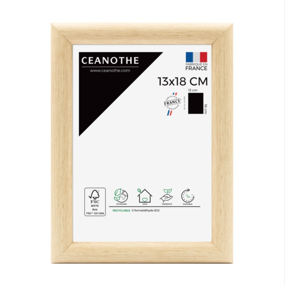 Cadre photo Shelter bois clair 13x18cm - CEANOTHE