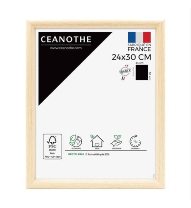 Cadre photo Shelter bois clair 24x30cm - CEANOTHE