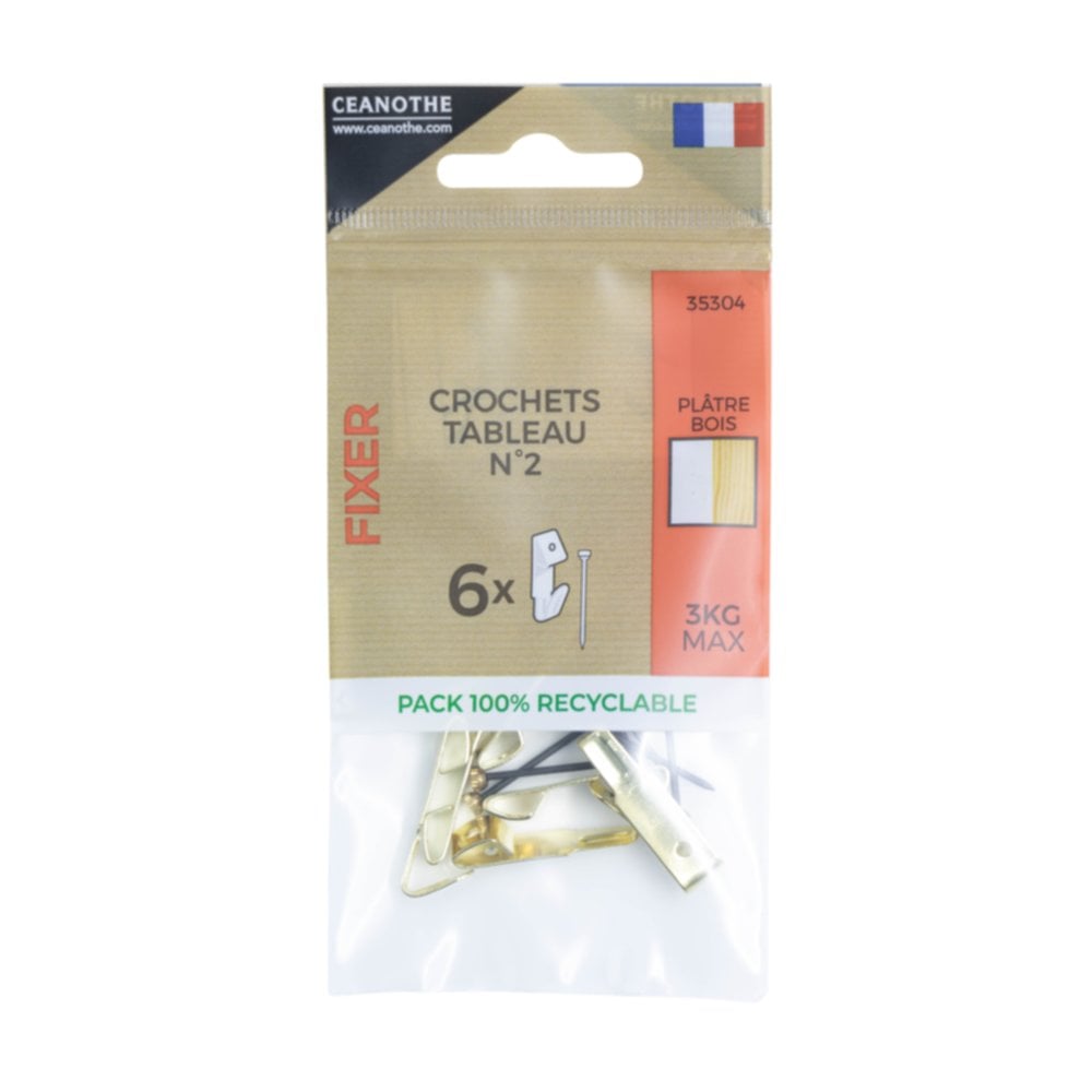 Sachet 6 crochets tableau n°2 - CEANOTHE