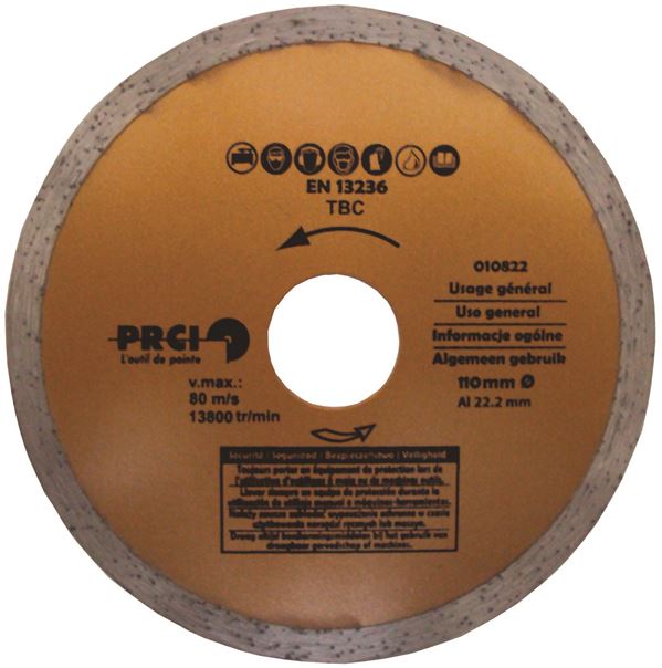 Disques diamantés Power Plus 110 mm à usage général - PRCI