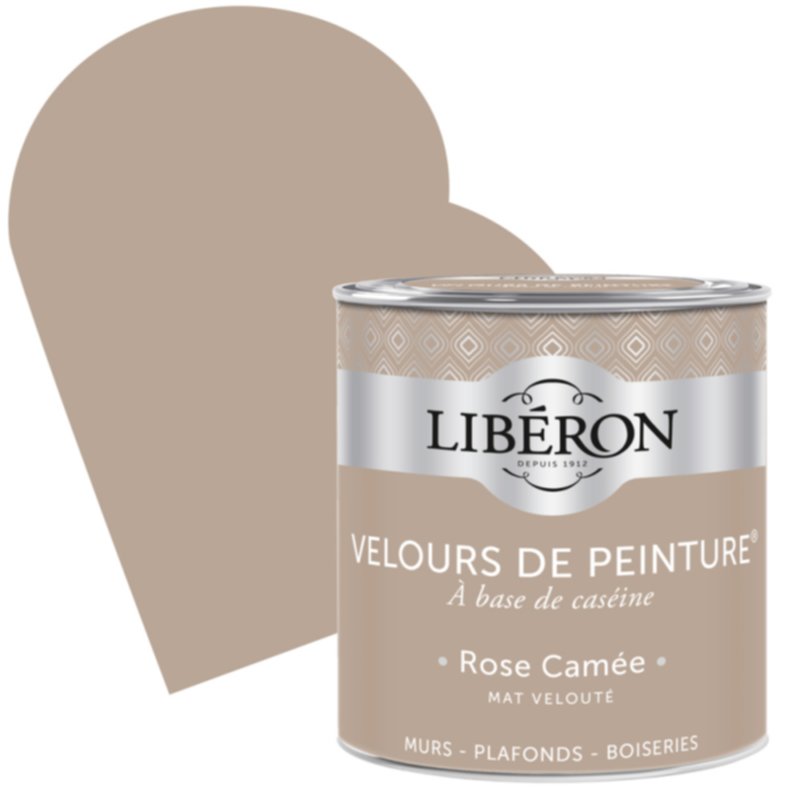 Velours de peinture Rose Camée mat 0,5 L - LIBERON