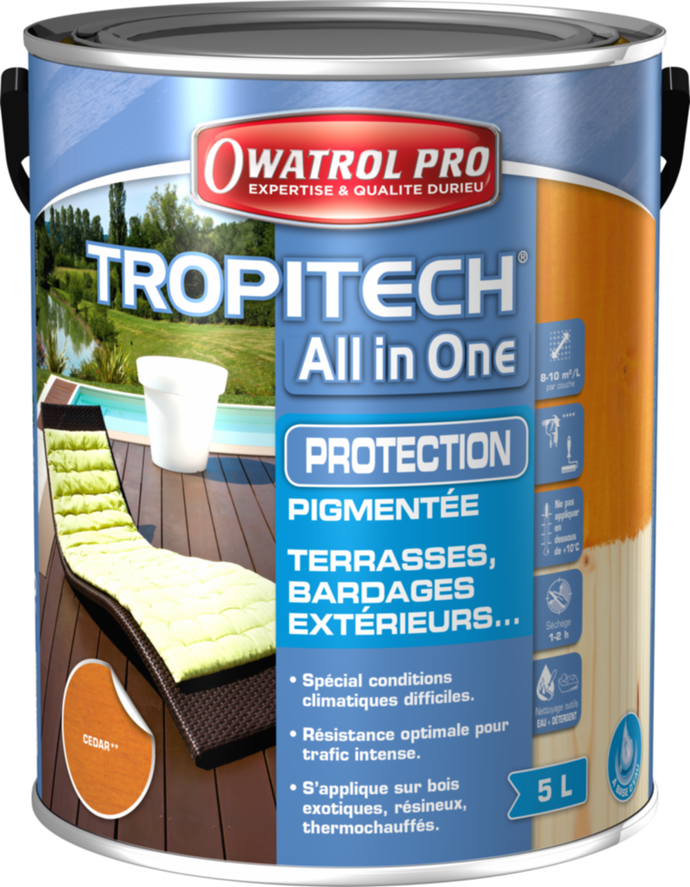 Protection terrasses et bardages Cedar 5 L - OWATROL