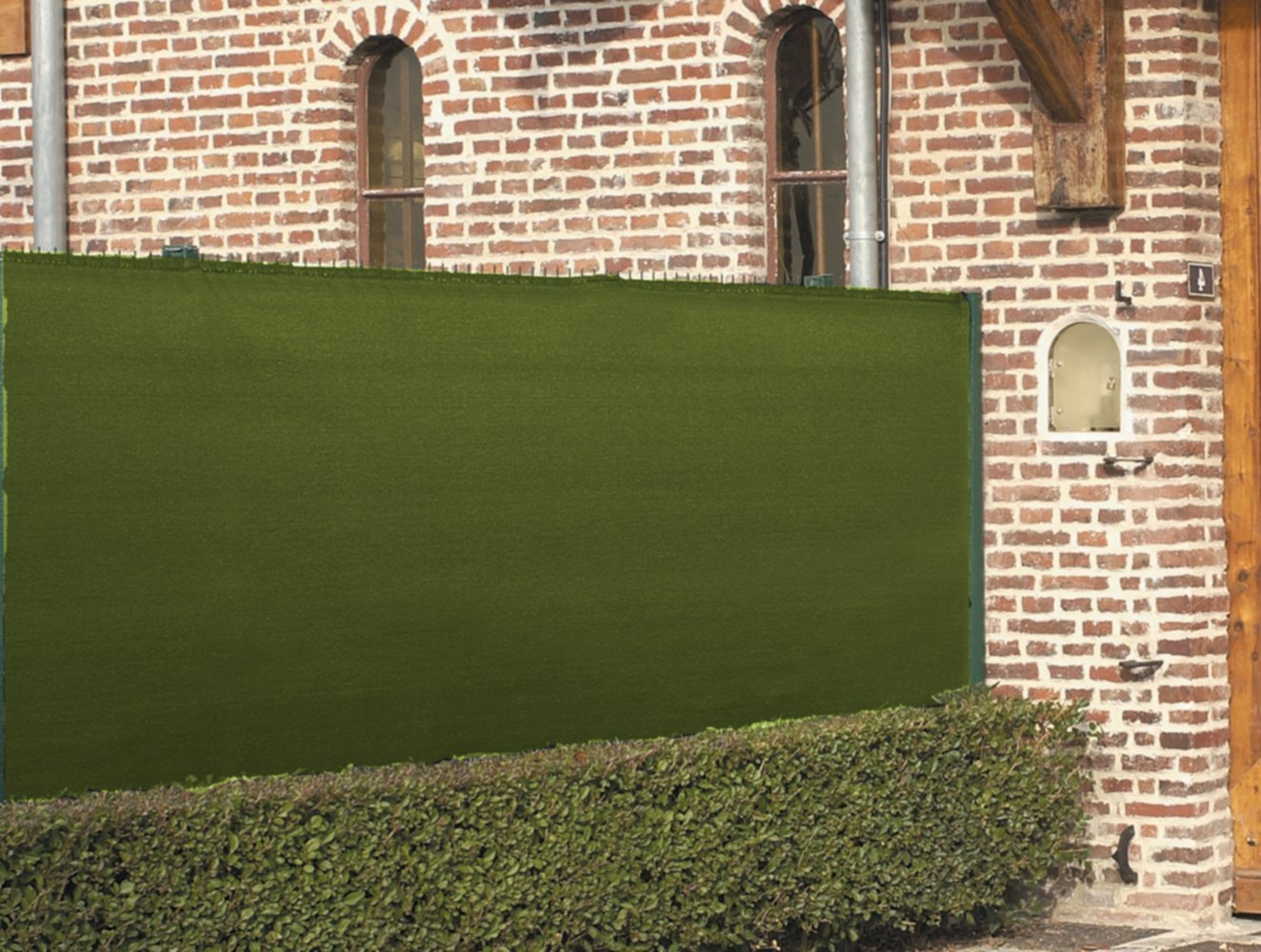 Brise vue 200g 95% 1,5 x 10 m vert olive  - IDEAL GARDEN