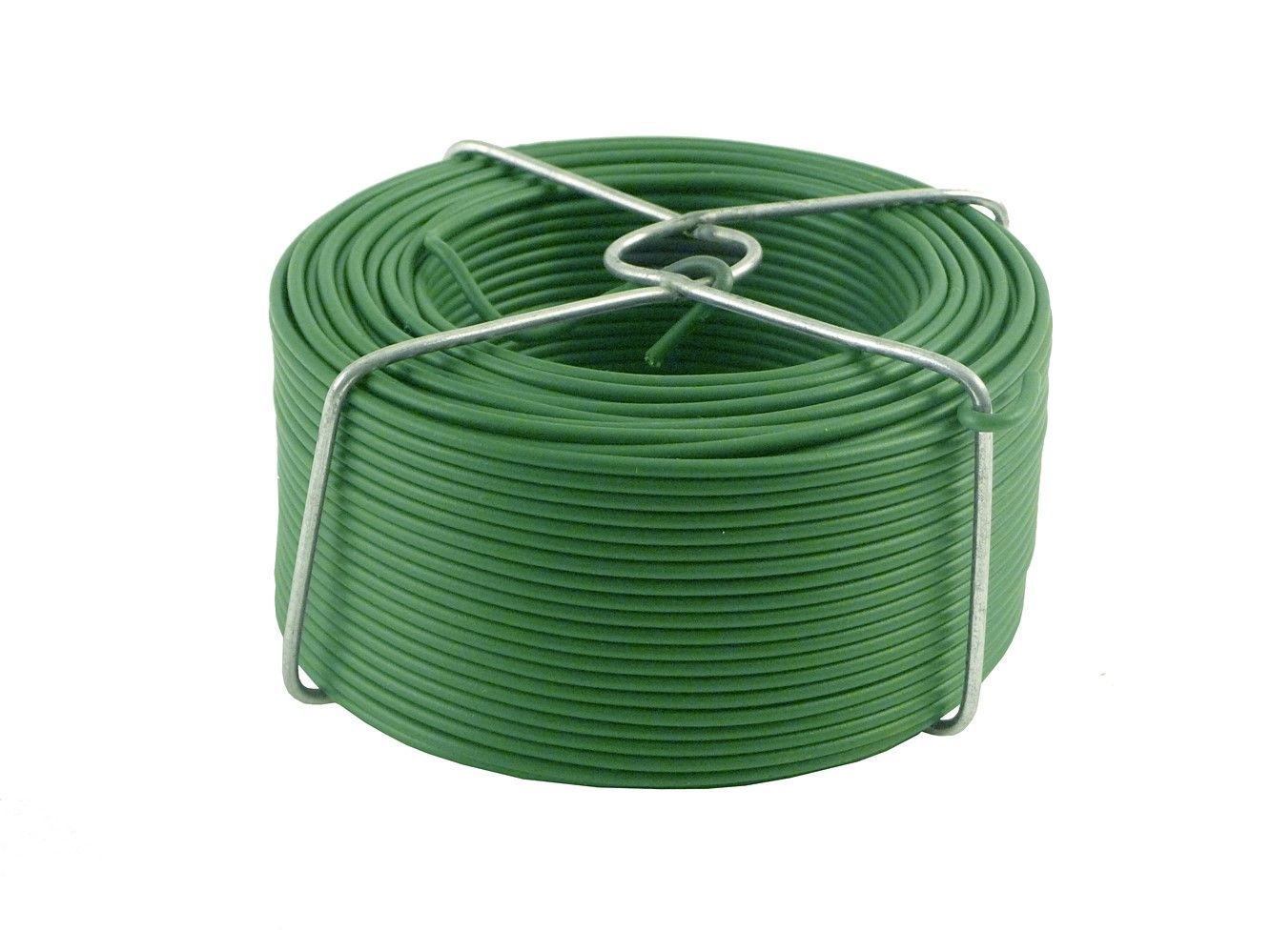 Fil d'attache acier plastifie couleur vert ø1.5mm longueur : 50m  