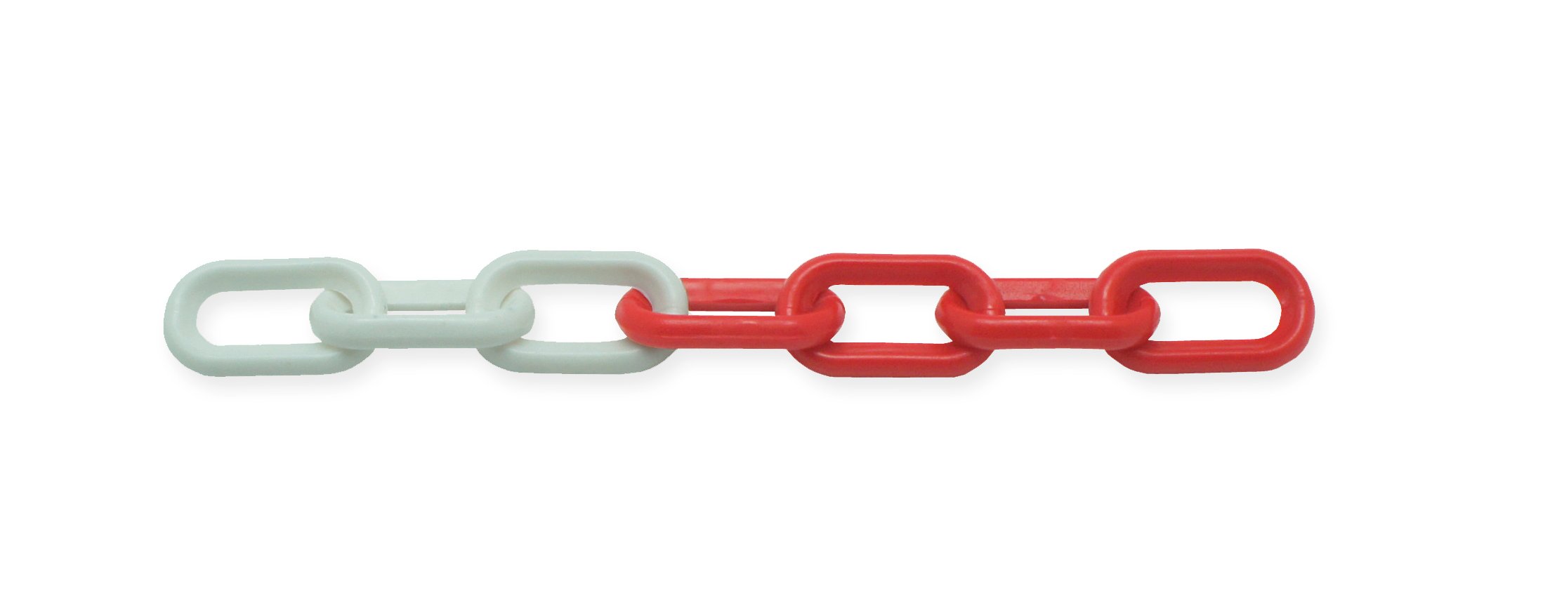 Chaine de signalisation plastique blanc/rouge ø8mm longueur :2m  