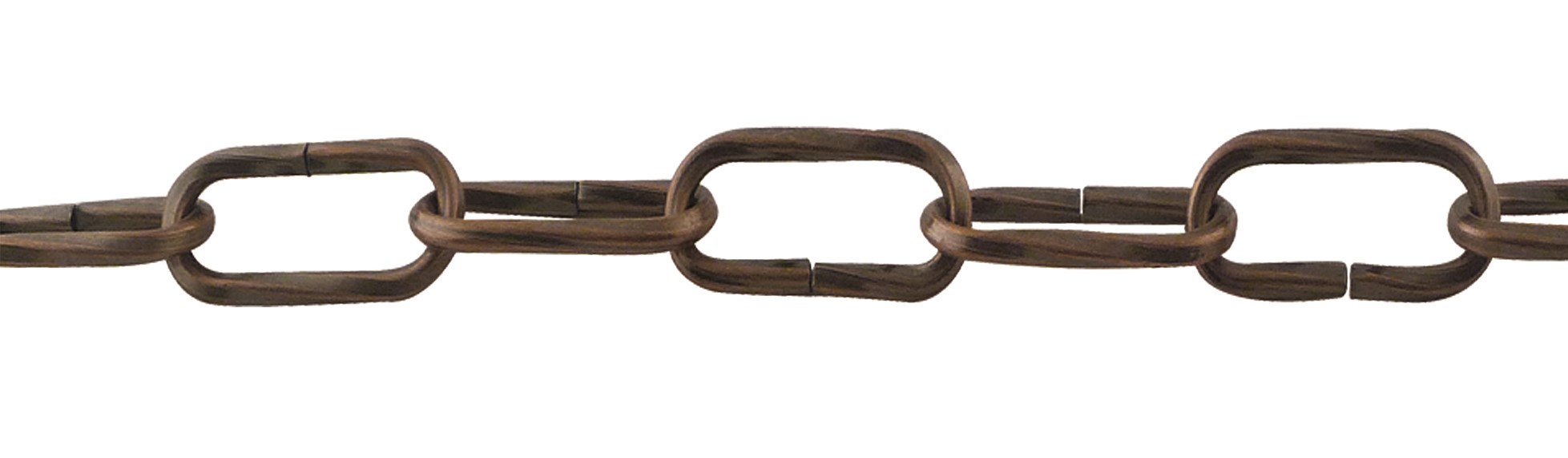 Chaine fil acier carre torsade figaro ø4mm bronze longueur :2m - 
