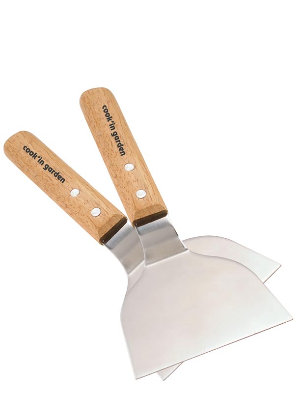 2 spatules inox pour plancha - COOK'IN GARDEN