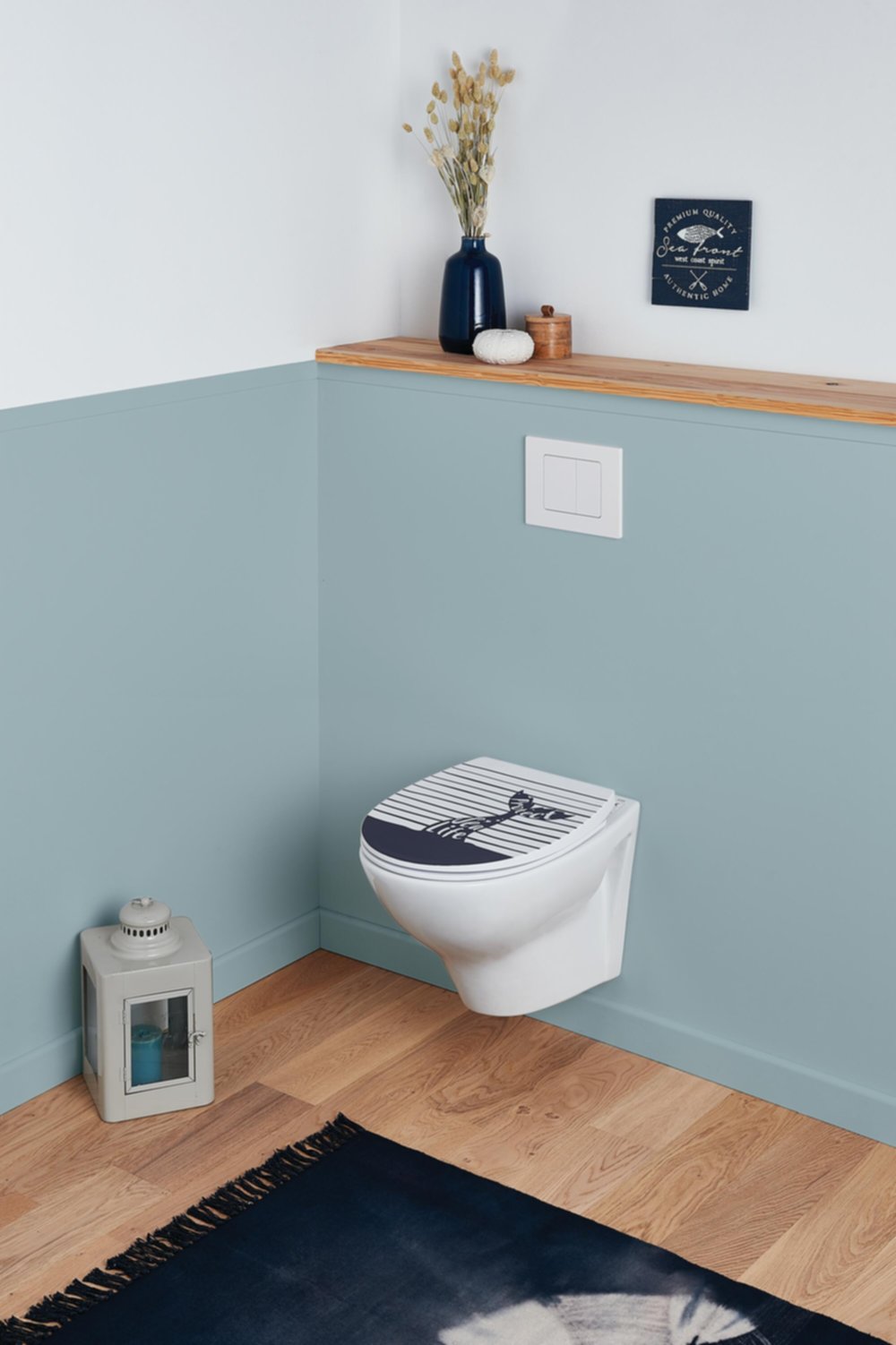 Abattant WC thermoplastique decore Sea life WIRQUIN Mr Bricolage