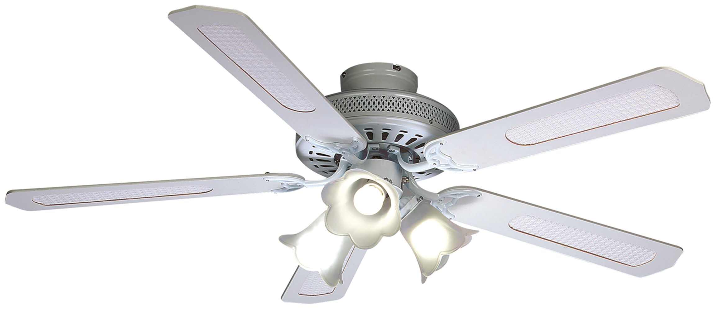 Ventilateur de plafond 60W 3 vitesses + éclairage Baleares - FARELEK