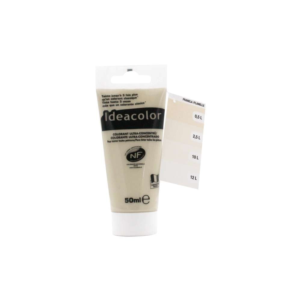 Colorant universel pour peinture flanelle 50ml - IDEACOLOR