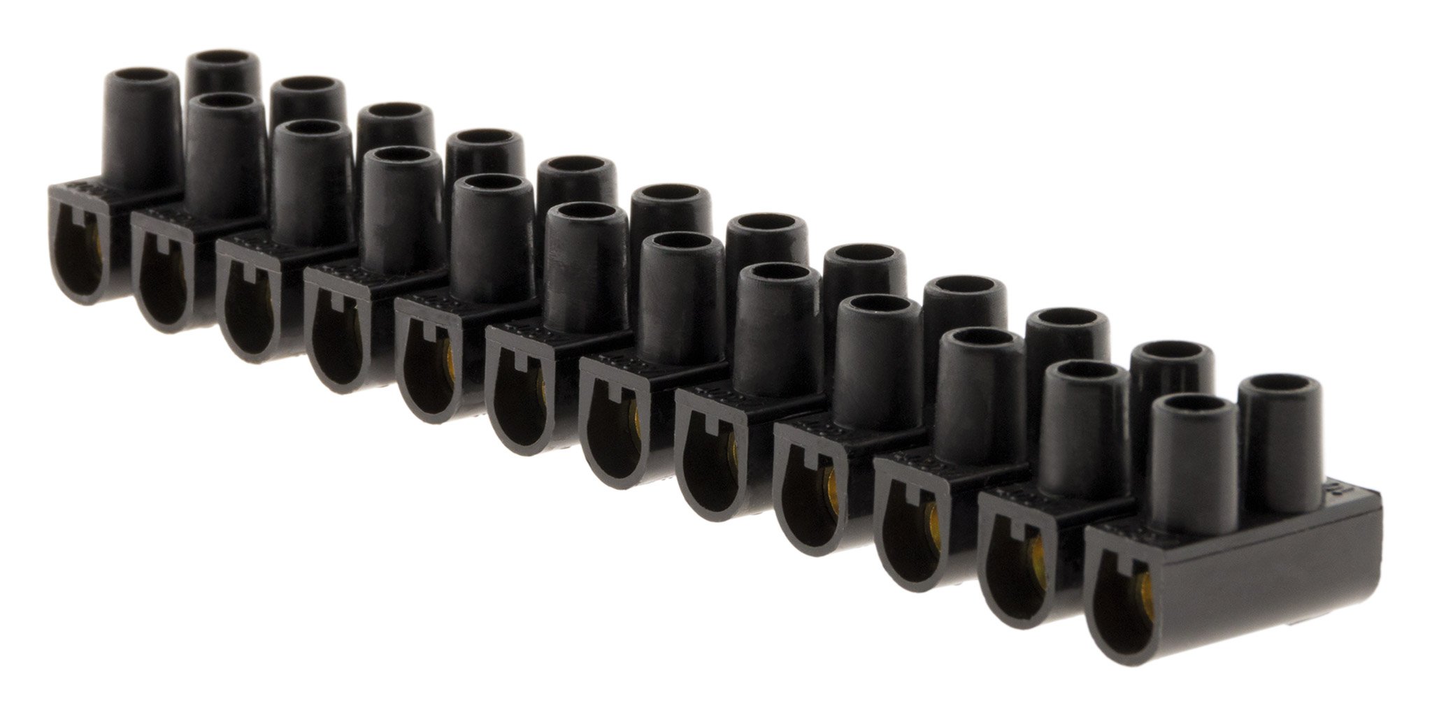 Barrettes 12 plots 10 mm² noir zenitech