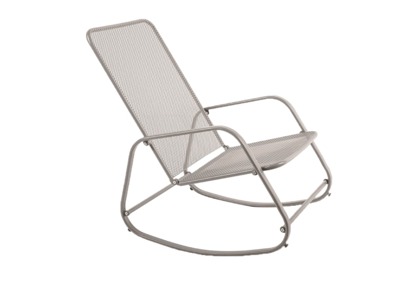 Rocking chair en acier gris - KB8