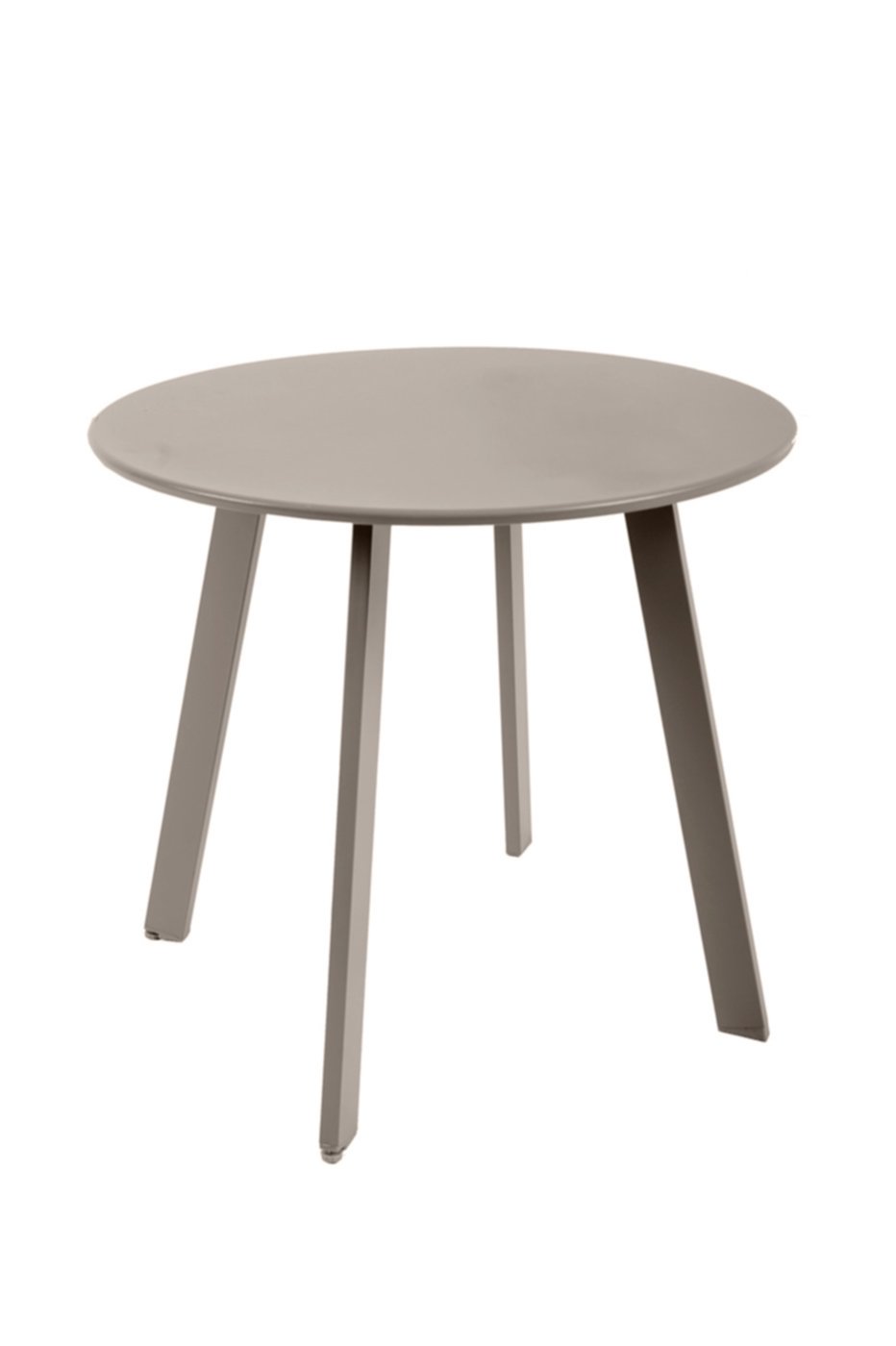 Table d'appoint ronde en acier Ø49 cm mastic