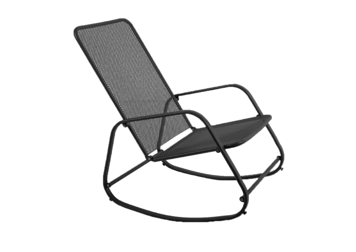 Rocking chair en acier anthracite - KB8